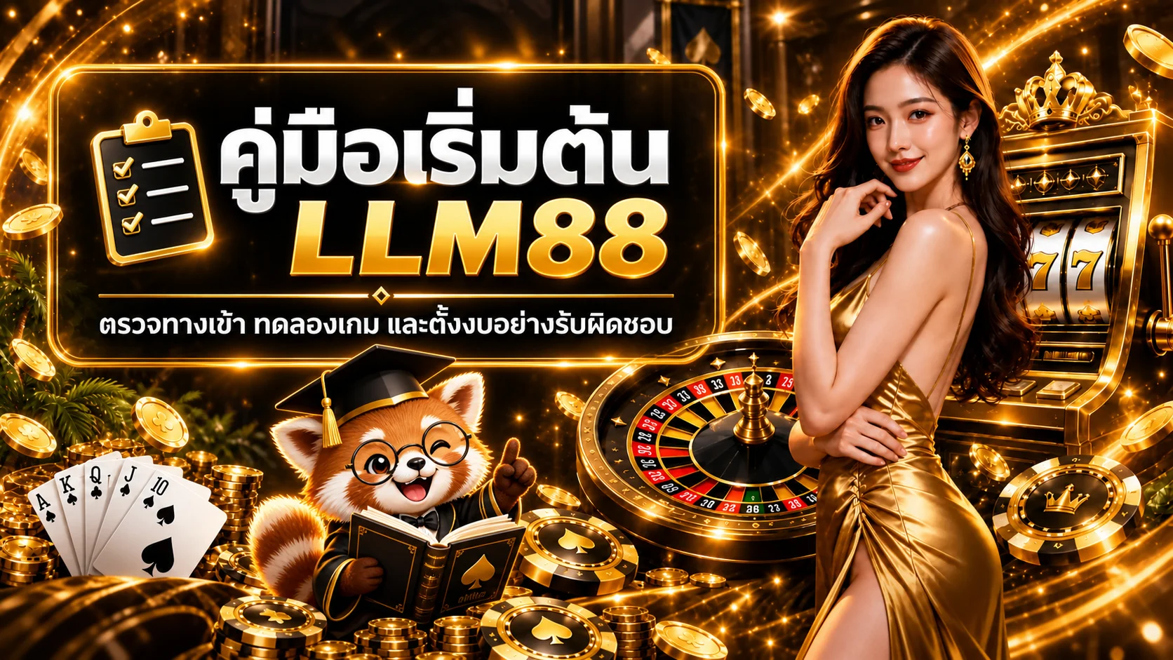 LLM88 คู่มือเริ่มต้น ตรวจทางเข้า ทดลองเกม ตั้งงบ